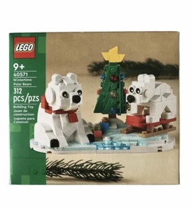 LEGO 40571 Wintertime Polar Bears *BRAND NEW AND SEALED* Christmas Holiday Gift - Picture 1 of 5