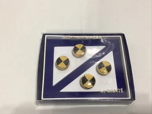 Button Mates By Dante Black And Gold Circles - Picture 1 of 3