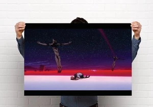 Poster Neon Genesis Evangelion Fine di Eva scena finale Asuka Shinji 11x17; 24x36 - Foto 1 di 1