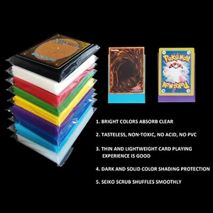 50pcs Cards Sleeves Collector Sheets Baseball Topps Panini Pokemon Card Holder - Picture 1 of 20