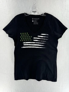 Monster Energy Women's Shirt Size L Black Green Short Sleeve Classic Logo Tee - Picture 1 of 7