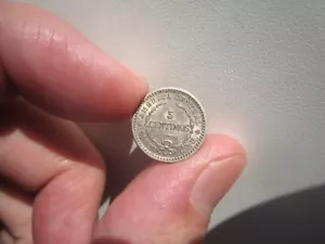 BONITO GRADO 1905 COSTA RICA 5 CÉNTIMOS - Imagen 1 de 2