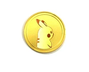 POKEMON GO GOLD COIN "POKECOIN" Collectible PIKACHU HANDMADE 1.5" Inches - Picture 1 of 3