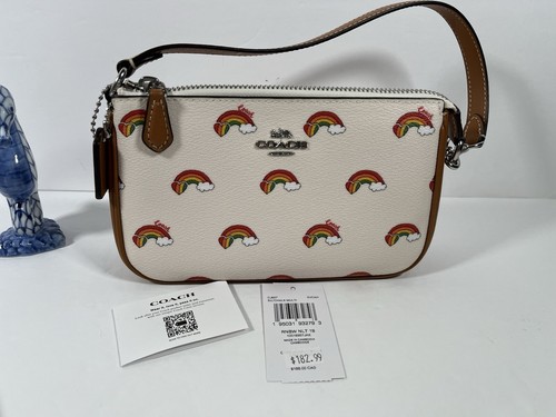 Coach Nolita 19 nuova con etichetta con stampa arcobaleno