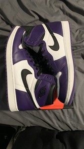 Las mejores ofertas en Jordan 1 Retro High OG COURT PÚRPURA 2.0 2020 | eBay