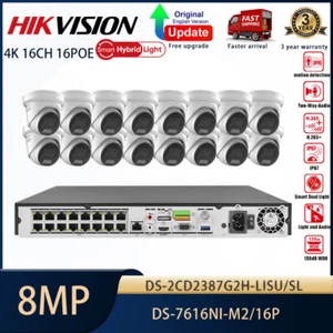 Hikvision 32MP 16CH Security CCTV System Kit 8MP ColorVu 3.0 IR IP Camera Lot - Picture 1 of 26
