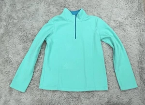 Old Navy Active Girl's XL (14) Sea Green & Blue 3/4 Zip Long Sleeve Pullover - Picture 1 of 3