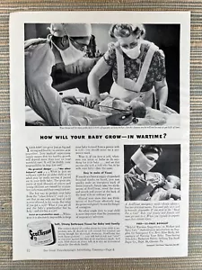 ScotTissue War Time WW2 Toilettenpapier Tissue Face Mask 1943 Vintage Print Ad - Bild 1 von 1