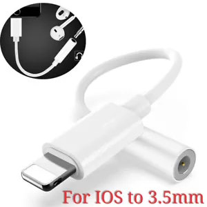 Adapter Headphone Jack 8 Pin to 3.5mm Aux Cord Dongle Converter For iPhone/iPod - Picture 1 of 12