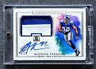 2018 Impeccable Michael Strahan On-Card Autograph Patch Jersey Auto #/10 Giants