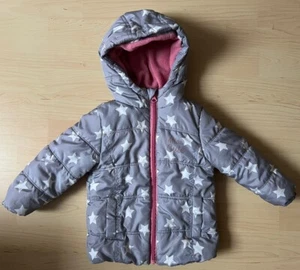 Dopodopo Jacke Gr.1-1,5 Jahre Mädchenjacke hellblau mit Sternen/ Winterjacke - Bild 1 von 4