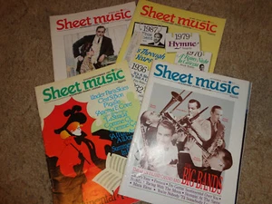 Sheet Music Magazine (lot of 4) March, June/July, Aug/Sept, Oct. 1987 - Picture 1 of 1