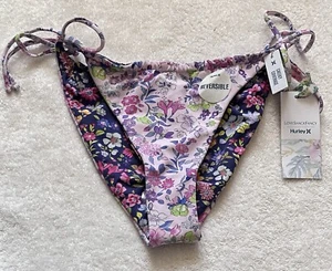NWT Hurley x LoveShackFancy Sunny Meadow Reversible Side Tie Bikini Bottom Sz M - Picture 1 of 11