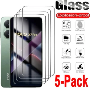 Für Xiaomi Poco X7 Pro x6 x5 F7 F6 F5 M7 M6 M5 Hartglas Displayschutzfolie - Bild 1 von 12