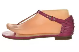 NUEVOS Zapatos de mujer Enzo Angiolini talla 6 rosa liso correa al tobillo sandalias tanga - Imagen 1 de 6