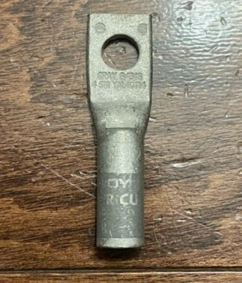 YA-L N40 Burndy Compression Lug 1-Hole 4STR Gray DIE 346 OR8 - LOT OF 20 - Image 1 of 2