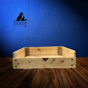Wooden dog bed - Handmade - Cosy - Removable Base - In stock ready to ship - Med - Picture 1 of 3
