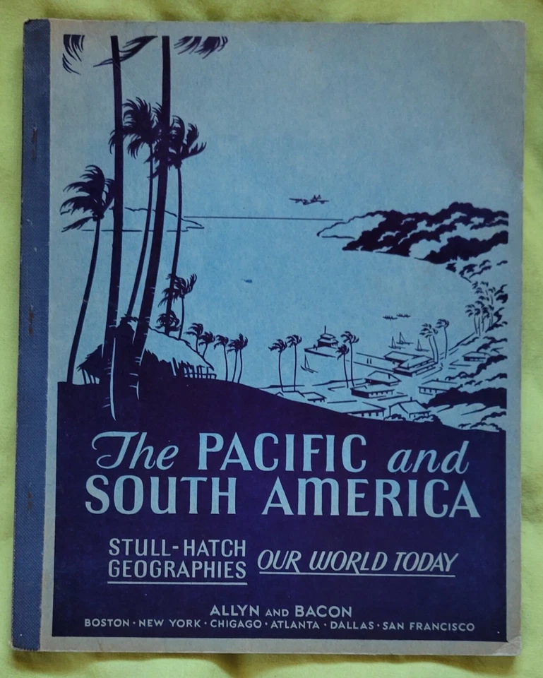 Vintage 1942 Our World Today  The Pacific & South America  Stull & Hatch - Image 1 of 4