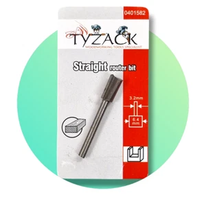Tyzack 1582 Similar to Dremel 654 Router Bit (HSS) 6.4 mm Straight Bits - Picture 1 of 3