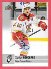 2019-20 Xavier Bouchard Upper Deck CHL Rookie Auto - Vegas Golden Knights