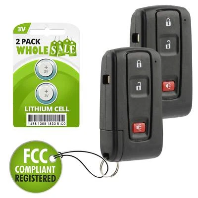2 Replacement For 2004 2005 2006 2007 2008 2009 Toyota Prius Car Key Fob Remote - Изображение 1 из 4