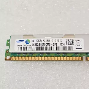 Lot of 2 Samsung M392B1K70CM0-CF8 16GB (2 x 8GB) RDIMM DDR3-1066R PC3-8500R ECC - Picture 1 of 3
