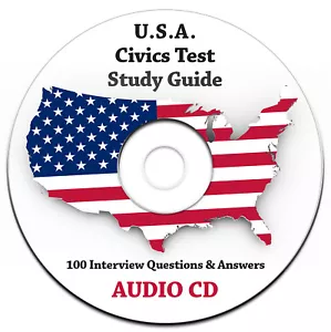 Civic Test Preguntas/Respuestas a los ciudadanos Guía de estudio-Audio CD-INGLES - Picture 1 of 11