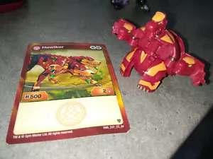 BAKUGAN Battle Planet - howlkor armored alliance AA - red PYRUS- B500 + carte - Imagen 1 de 3