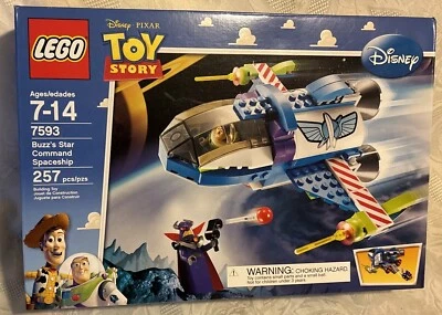 Lego 7593 Toy Story Buzz's Star Command Spaceship Zurg Disney New Retired 2010 - Image 1 of 4