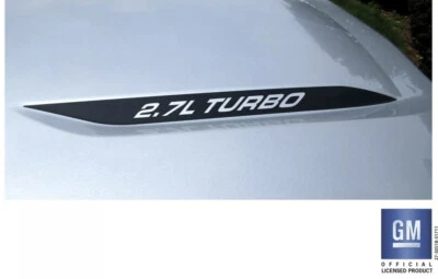 Juego de calcomanías Chevy Silverado 1500 2019 20 21 22 23 24 2,7 L turbo capó lanza Foto 1 de 4