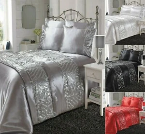 Juego de funda nórdica edredón diamante cristal brillante de lujo + funda de almohada juego de cama - Imagen 1 de 9