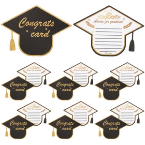 30PCS Graduation Cap Shape Greeting Cards Delicate Paper Gift Cards Gifts - Picture 1 of 1