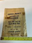 1920 Ohio-Mist Bezprzęgły Przywódca jelita Wędkarstwo Lable Papier woskowy?