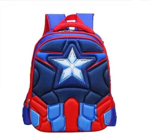 Alipher 3D Backpack Waterproof Backpack Comic Bag Shoulder Backpack Captain Amer - Picture 1 of 1