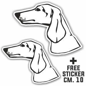Aufkleber Decal Hund +1 FREE STICKER cm.10 - Bild 1 von 1