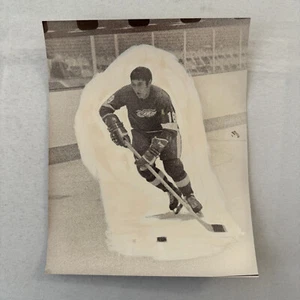 Hockey Player Photo Photograph Vintage Detroit Red Wings Mockup Pete Mahovlich ? - Picture 1 of 5