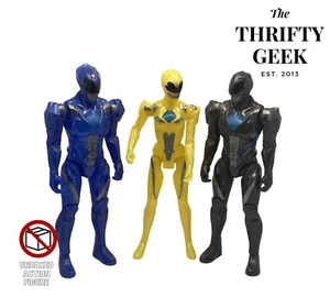 Figurine articulée Power Rangers film noir bleu jaune 5" jouet Bandai Saban 2016 - Photo 1/3