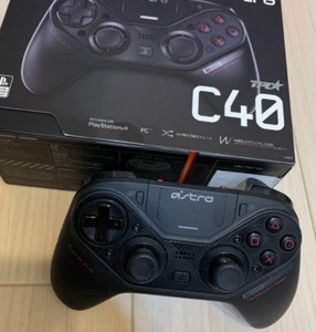 ASTRO Gaming C40 TR Wireless PS4 Controller PlayStation 4 PC Black Used Japan - Picture 1 of 4