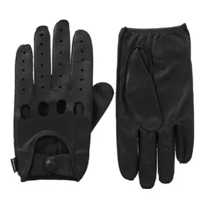 Isotoner Signature Men's Smooth Leather Driving Gloves - A45011 - Picture 1 of 2