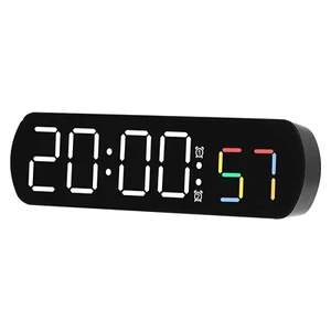 LED Digitaluhr mit Temperatur Luftfeuchtigkeit Anzeige und Countdown Timer - Bild 1 von 48