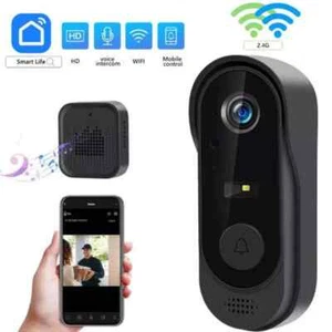 Wireless WiFi Video Doorbell Smart Phone Camera Door Bell Ring Intercom/Security - Picture 1 of 3