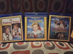 POLLYANNA, IN SEARCH OF THE CASTAWAYS, PARENT TRAP Blu-Ray Disney Movie CLub - Picture 1 of 7