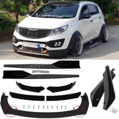For Kia Sportage Front Bumper Lip Splitter Strut Rods Side Skirts Rear Diffuser Foto 1 de 4