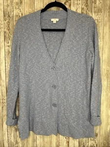 J Jill Women’s Light Blue Sweater Knit Cardigan W/ Buttons Size Small - Picture 1 of 10