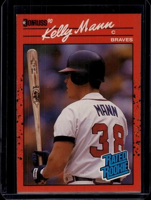 1990 Donruss #46 Kelly Mann Atlanta Braves Rookie - Image 1 of 2