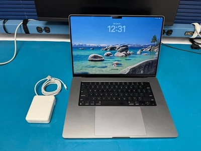 Apple MacBook Pro 16 2021 M1 Max 10-ядерный процессор 32 ГБ 512 ГБ космический серый A2485 - Изображение 1 из 4