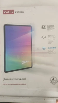 ZAGG InvisibleShield Glass Elite VisionGuard Apple iPad Pro 12.9" (3rd-6th Gen) - Image 1 of 2