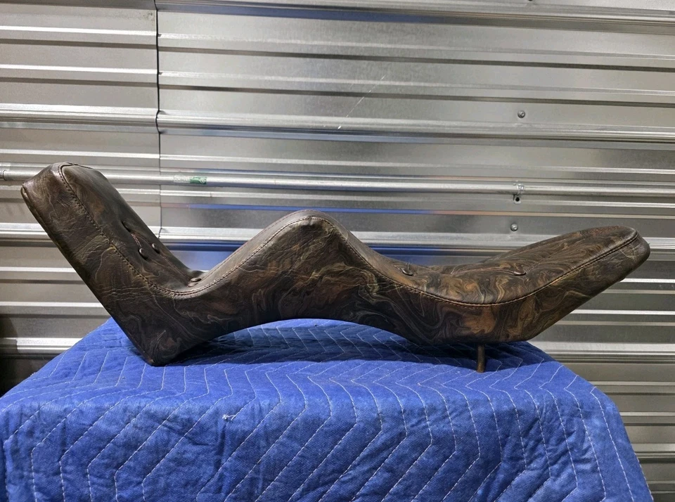 Nuevo de Lote Antiguo Harley Davidson King and Queen Chopper Seat Sportster Ironhead XL XLH XLCH Foto 1 de 4