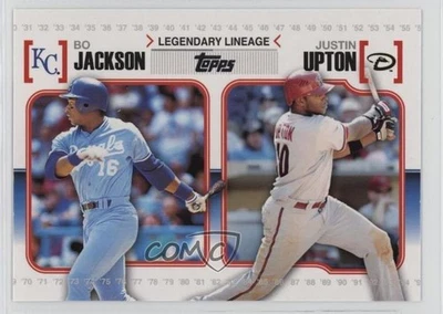 2010 Topps Legendary Lineage Justin Upton Bo Jackson #LL44 - Image 1 of 2