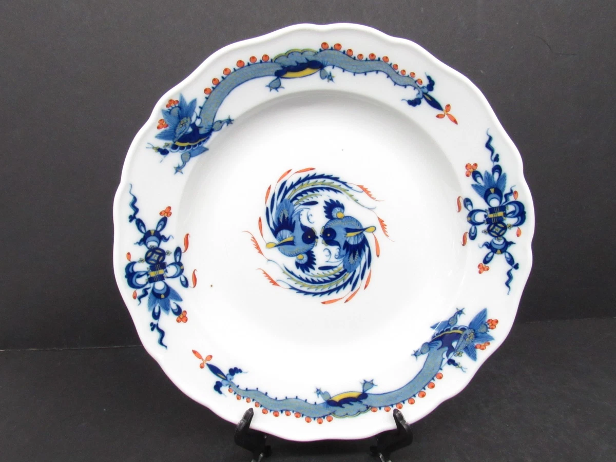 【レア】MEISSEN マイセン ミンドラゴン　パープル　プレート レア】MEISSEN マイセン ミンドラゴン パープル プレート レア